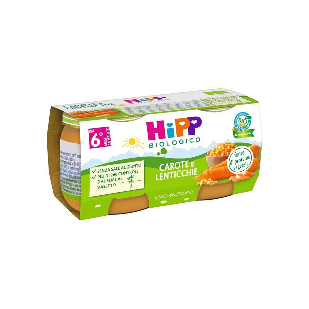 HIPP BIO OMOG CAROTE/LENT2X80G