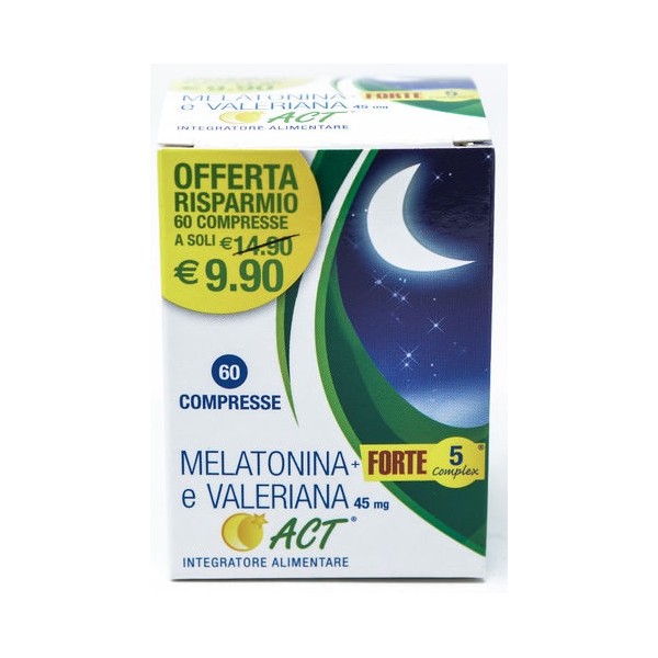 MELATONINA ACT1MG+VALER 5FT 60