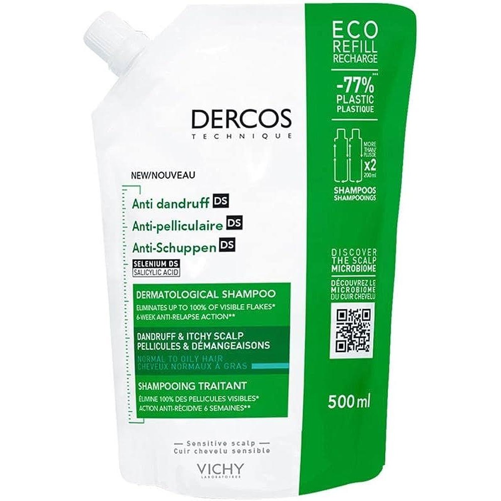DERCOS ECO RIC SH FORFORA500ML