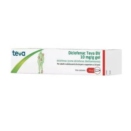DICLOFENAC TEVA%GEL 60G 10MG/G