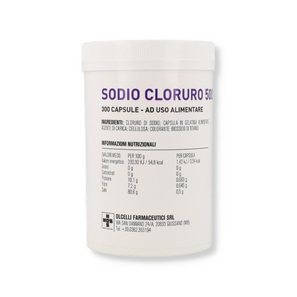 SODIO CLORURO 300CPS 500MG