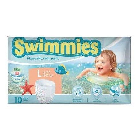 SWIMMIES PANTS SP LARGE 10PZ