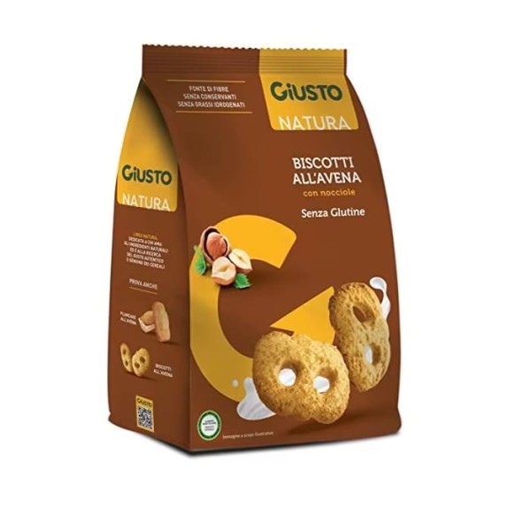 GIUSTO S/G BISCOTTI AVENA NOCC