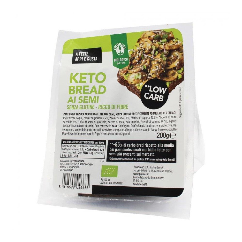 PROBIOS KETO BREAD C/SEMI 200G