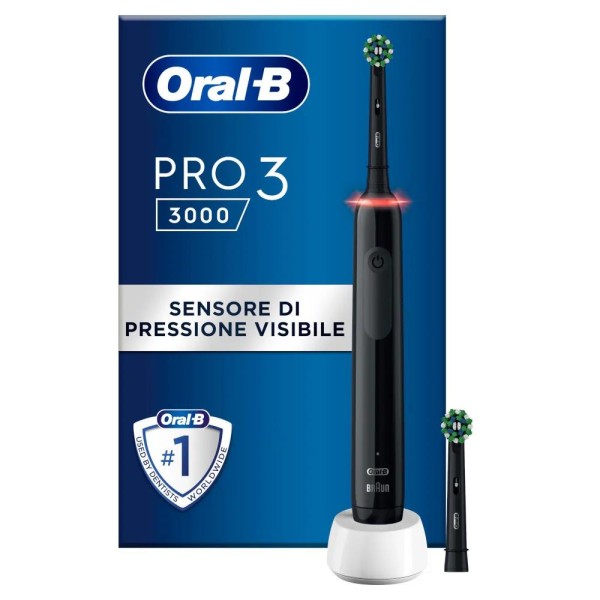 ORALB PRO 3 BLACK SPAZZ+2REF