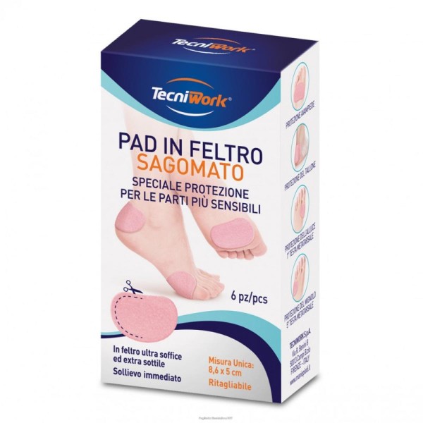 PAD IN FELTRO SAGOMATO 8X6X5CM