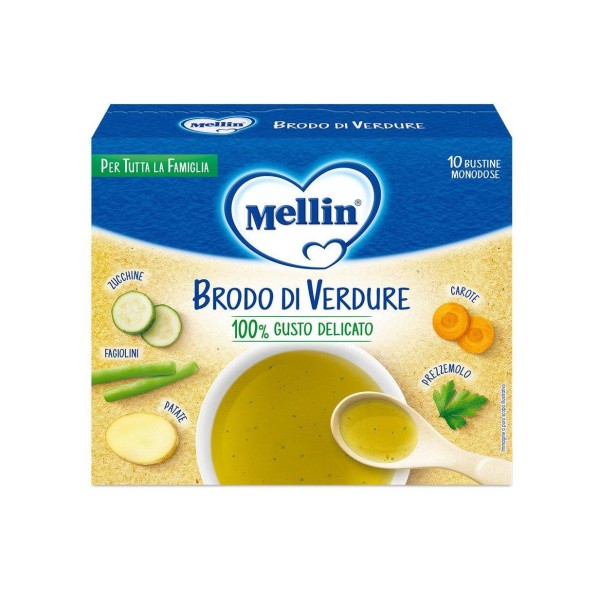 MELLIN BRODO VERDURE 10X8G