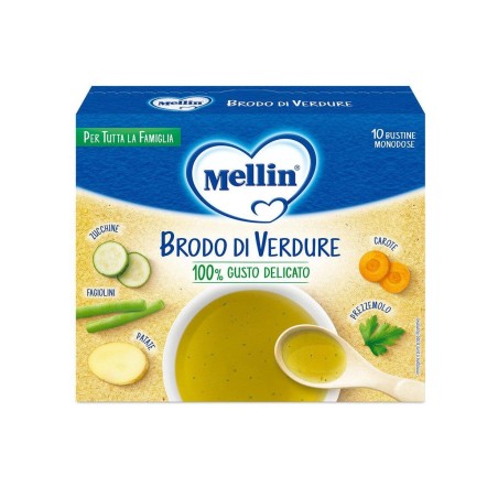 MELLIN BRODO VERDURE 10X8G
