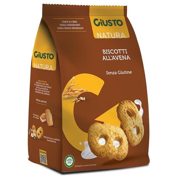 GIUSTO S/G BISCOTTI AVENA 250G