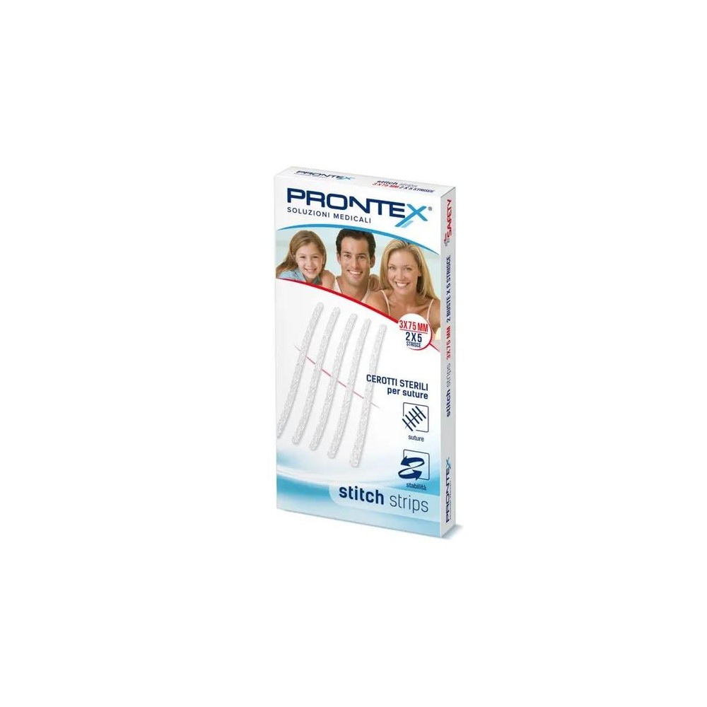 PRONTEX STITCH STRIPS 3X75 10P