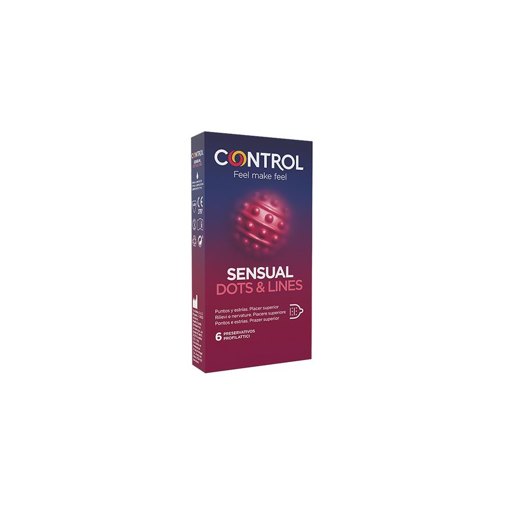 CONTROL SENSUAL DOTS&LINES 6PZ