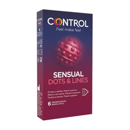 CONTROL SENSUAL DOTS&LINES 6PZ