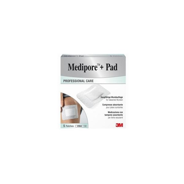 MEDIPORE+PAD MED 10X20CM 5PZ