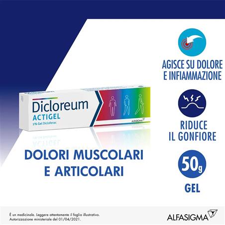 DICLOREUM ACTIGEL%GEL 50G 1%