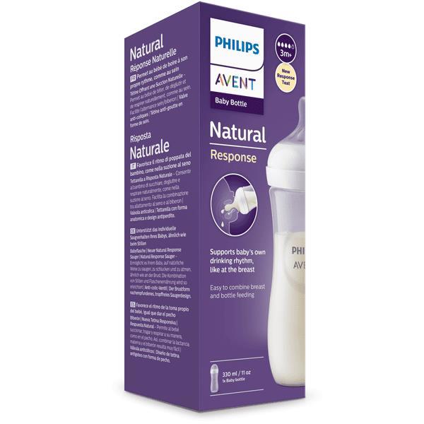 AVENT BIB NAT 3,0 TRASP 330ML