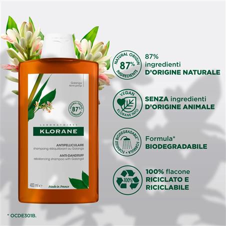 KLORANE SHAMPOO GALANGA 400ML