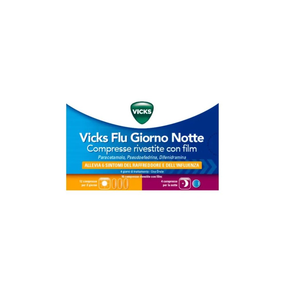 VICKS FLU GIORNO NOTTE%12+4CPR