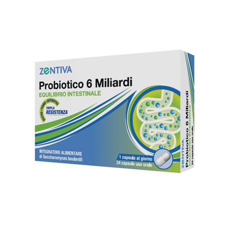 ZENTIVA PROBIOTICO 6MLD 24CPS