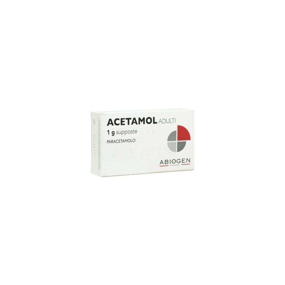 ACETAMOL%AD 10SUPP 1G
