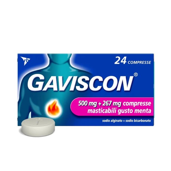 GAVISCON%24CPR MENTA 500+267MG