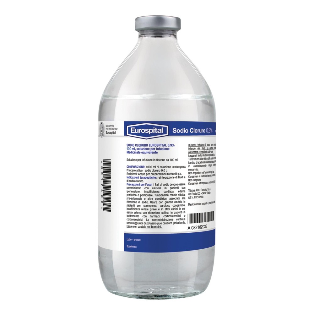 SODIO CLORURO EUROS%0,9% 100ML