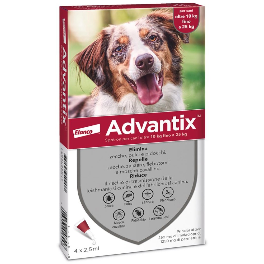 ADVANTIX SPOT ON%4PIP 10-25KG