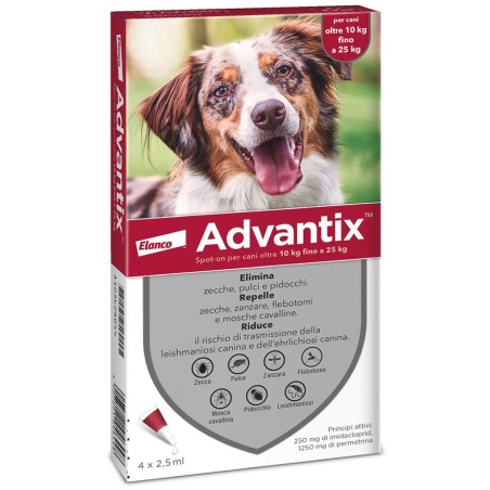 ADVANTIX SPOT ON%4PIP 10-25KG