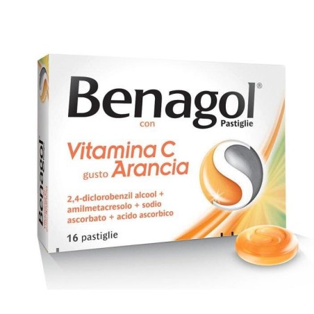 BENAGOL VIT C%16PAST ARANCIA